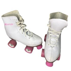 Chicago Girls Rink Roller Skate - White Youth Quad Skates - Size 3